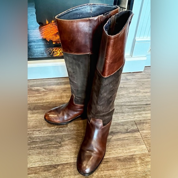 Steve Madden Shoes - STEVE MADDEN Ritte Tall Leather Suede Riding Boots Knee high SZ 10M